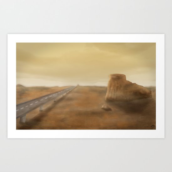 Long Road Ahead Art Print