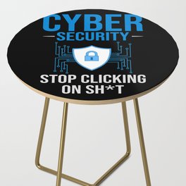 Cyber Security Analyst Engineer Computer Training Side Table