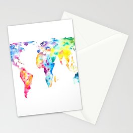Gall–Peters projection Stationery Cards
