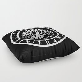 Yggdrasil /// Rune Circle (Variant II) Floor Pillow