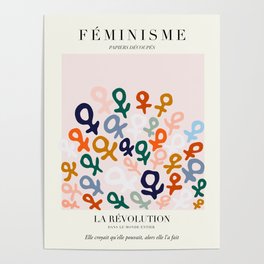 L'ART DU FÉMINISME — Feminist Art — Matisse Exhibition Poster Poster