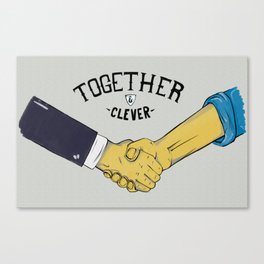 Together and Clever Canvas Print