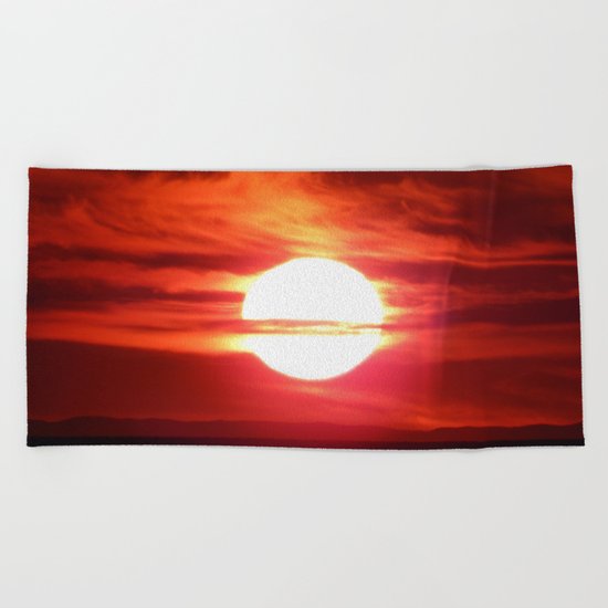 Fireball Above the Saint-Lawrence Beach Towel