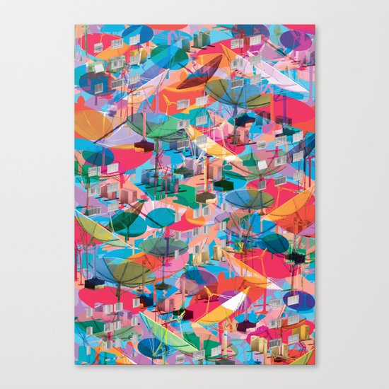Fragmented Worlds VIII II Canvas Print