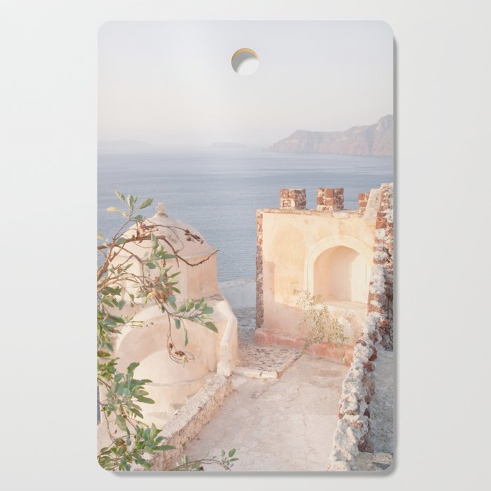 Santorini Dream #1 #wall #decor #art #society6 Cutting Board