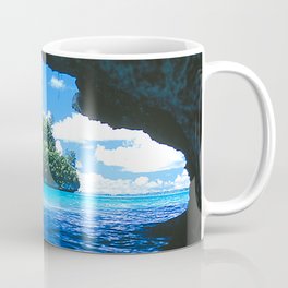 Exotic Palau Islands: View From Treacherous Ocean Cave Coffee Mug