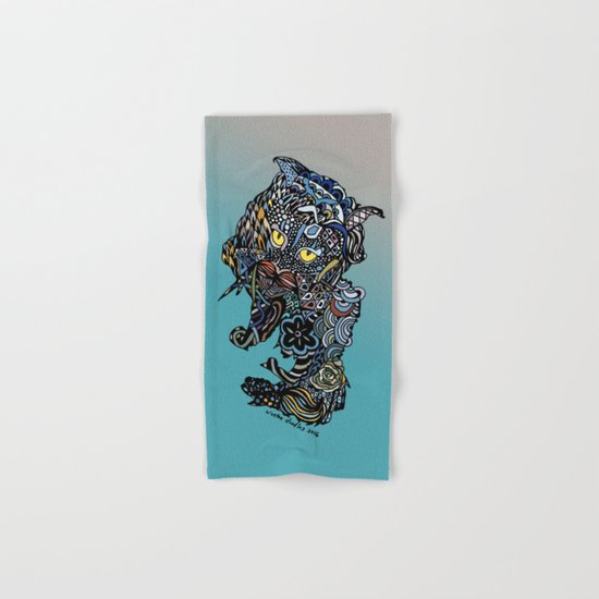 Dragon Cat (Color) Hand & Bath Towel