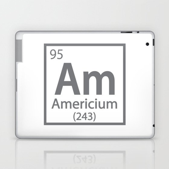 Americium - American Science Periodic Table Laptop & iPad Skin