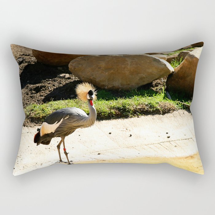 East African Crowned Crane Rectangular Pillow