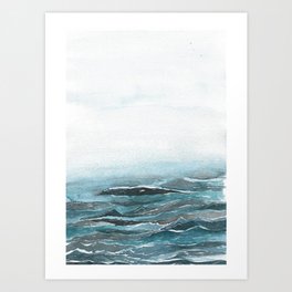 Misty Sea Art Print