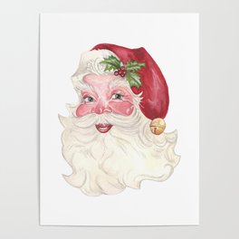 Vintage Santa  Poster