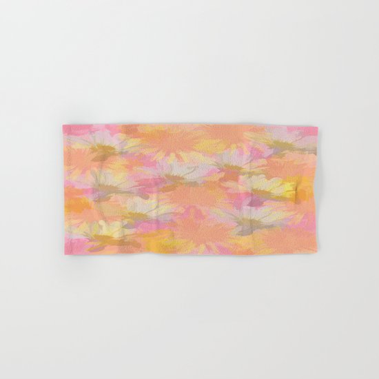 Painted Spring Flowers Hand & Bath Towel