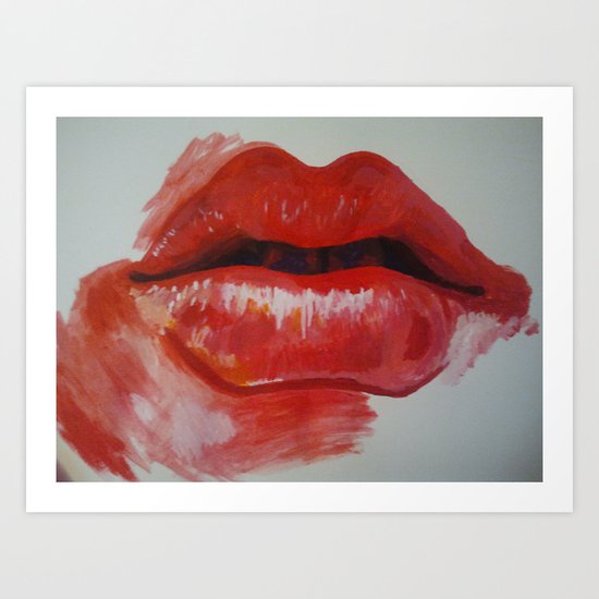 Lips Art Print