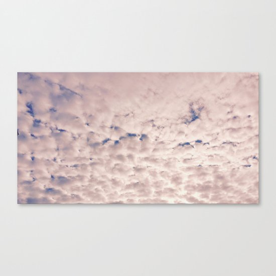 Pink Cotton Candy Clouds Canvas Print