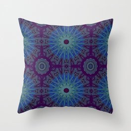 Abstract Flower Pattern 19 Throw Pillow