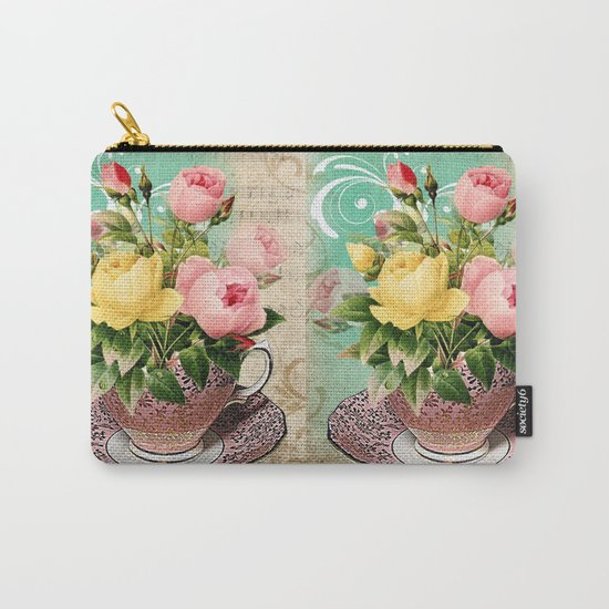 Tea Flowers #2 Carry-All Pouch