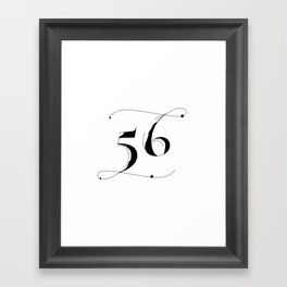 Fifty Six Framed Art Print