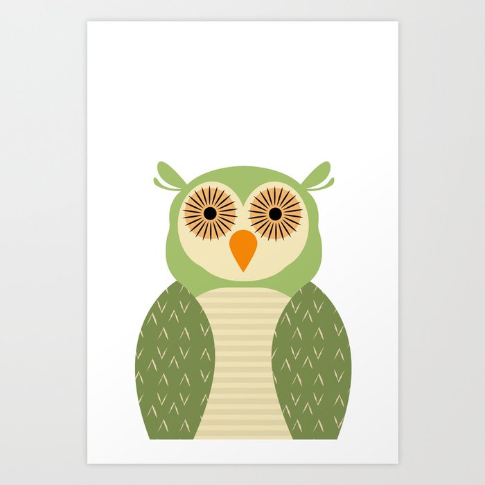 Forest Owl Art Print