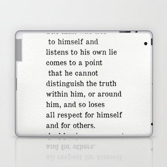 Fyodor Dostoyevsky quote Laptop & iPad Skin