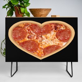 Pepperoni Pizza Heart Credenza