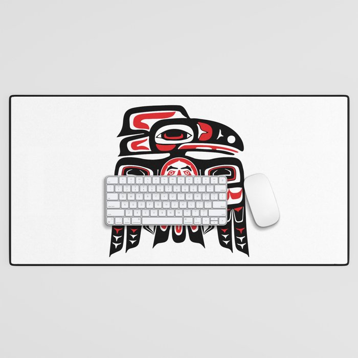 Raven Haida Native American Tlingit Art Alaska Desk Mat