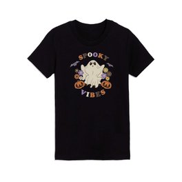 Retro Spooky Vibes Kids T Shirt