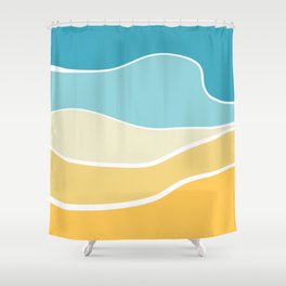 Beach day Shower Curtain