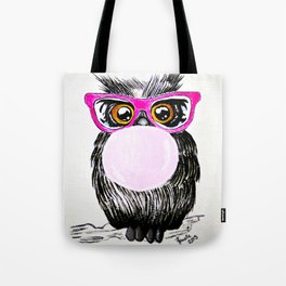 Chewing gum owl Tote Bag