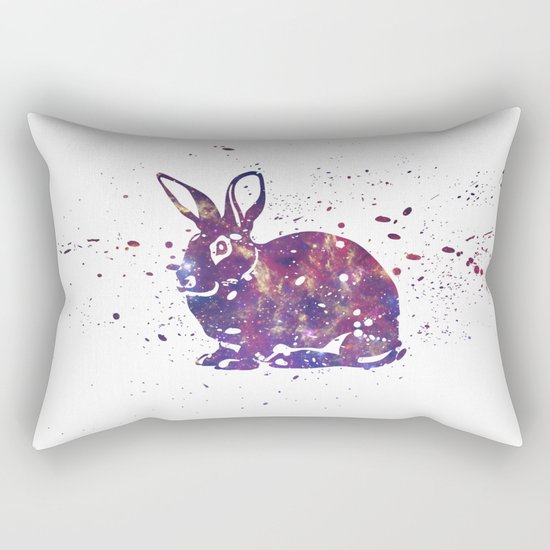 Bunny Galaxy Rectangular Pillow