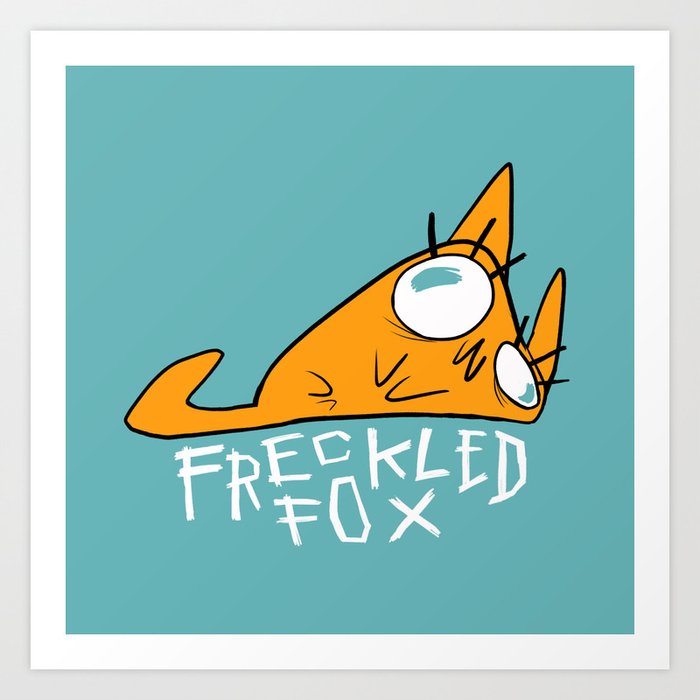 Freckled Fox Art Print