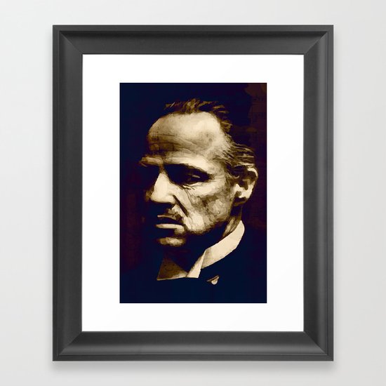 Godfather - I will make him an offer he can't refuse Framed Art Print
