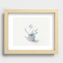 Tulip flower illutration | Plant your Soul Recessed Framed Print