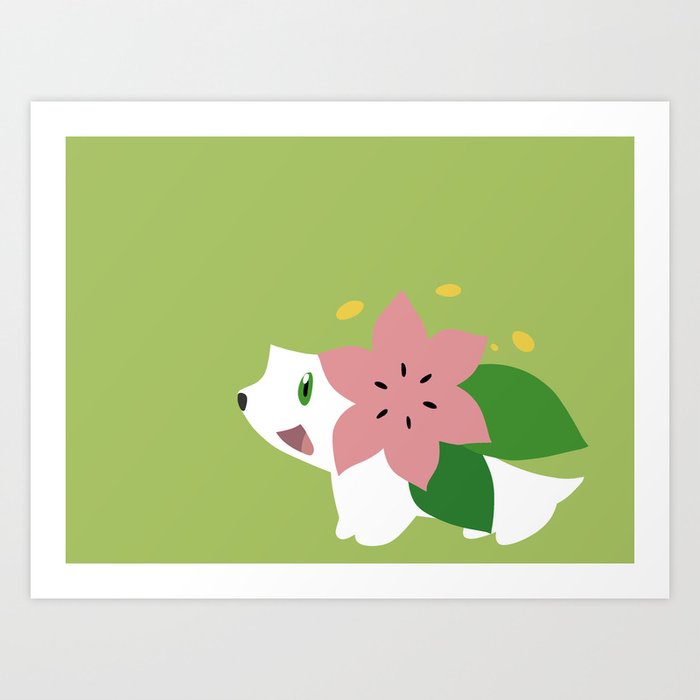 shaymin art print by rebekhaart society6