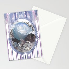 Blue Spring Roses Stationery Cards
