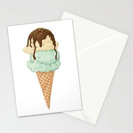 I Love Ice-cream Stationery Card