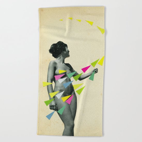 She's a Whirlwind Beach Towel