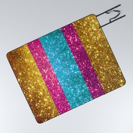 Glitter Trendy 3 Colors Collection Picnic Blanket