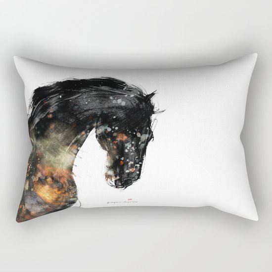 Horse portrait (Distant Galaxy) Rectangular Pillow
