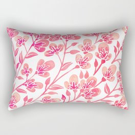 Cherry Blossoms – Pink Rectangular Pillow