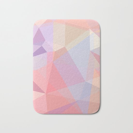 Powder Geometry - bright Bath Mat