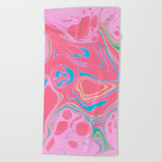 Suminagashi 04 Beach Towel