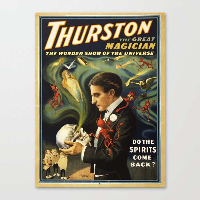 Vintage Thurston Magic poster Canvas Print