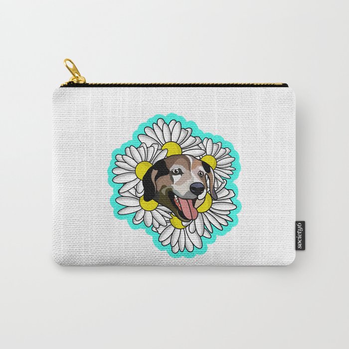 white daisy  Carry-All Pouch