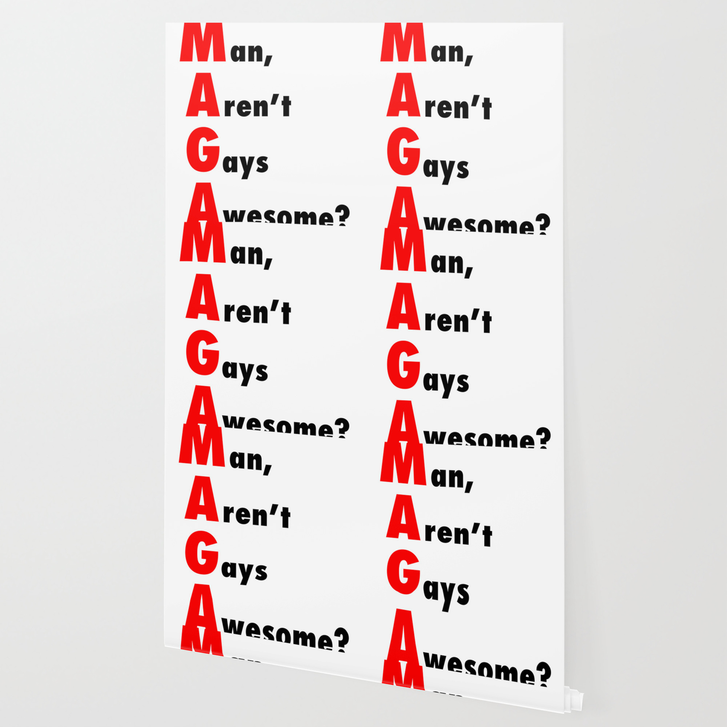 Maga Man Aren T Gays Awesome Red Black Wallpaper By Designite Society6