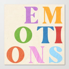 emotions Canvas Print