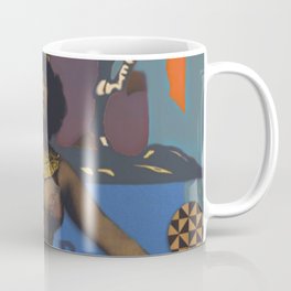 Colette II Coffee Mug | Zebra, Digitalpainting, Gigi, Paris, Collage, Painting, Writer, Artist, Colette, Actress 