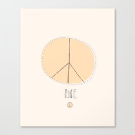 Lovely Little Peace Sign Canvas Print