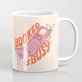 BOOKED AND BUSY (IN CREAM) Coffee Mug