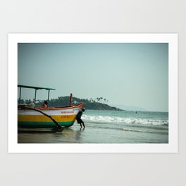Beaches of Goa | Palolem Beach in Goa India Art Print