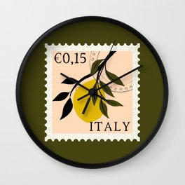 Italy - Vintage Postage Stamp Wall Clock